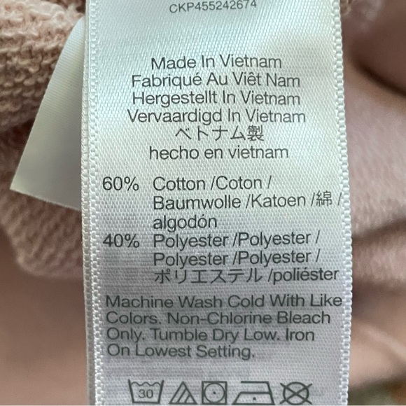 MADEWELL Dusty Pink Button-Up Sweatshirt - Picture 6 of 9